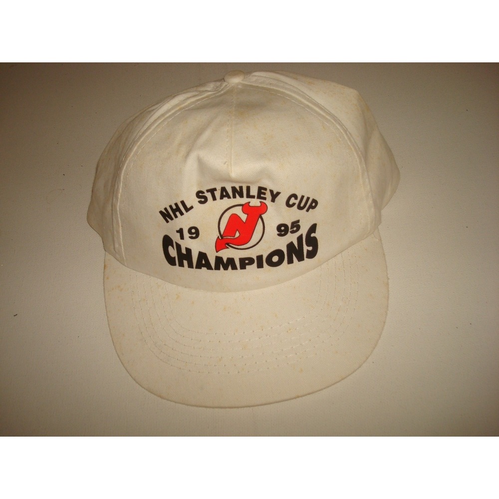 NEW JERSEY DEVILS 1995 SNAPBACK 90S HAT CAP VINTAGE DEADSTOCK C4